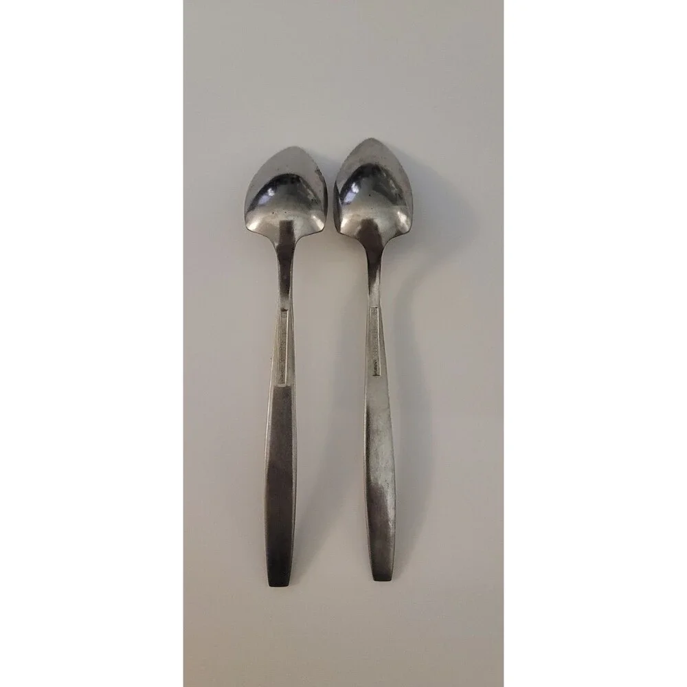 Rogers Cutlery Co. Creation Stainless Steel Grapefruit Spoon Set of 2 Serrated